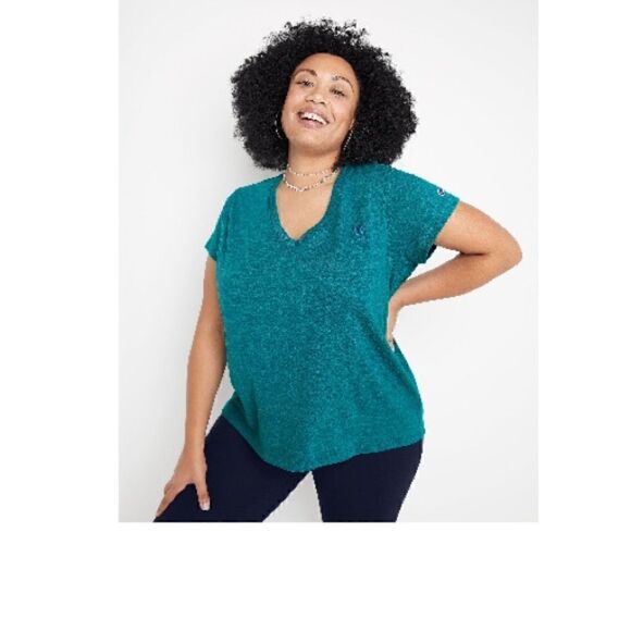 Champion Womens Plus Size
Powerblend V-Neck T-Shirt, tee Size 1X - Picture 3 of 7